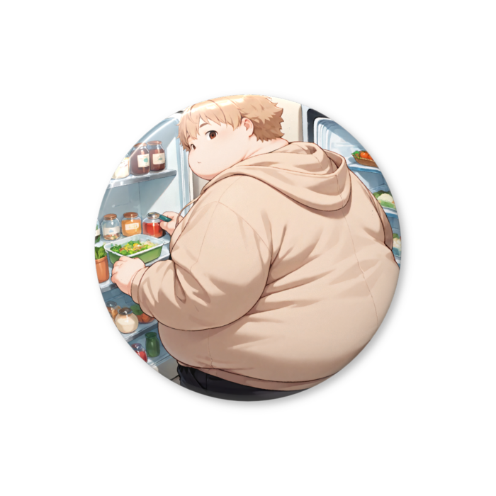 【缶バッジ(バリュー)】キャメル(冷蔵庫) 32mm
