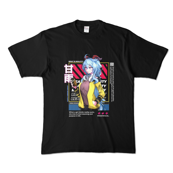 カラーTシャツ - XL - ブラック (濃色)