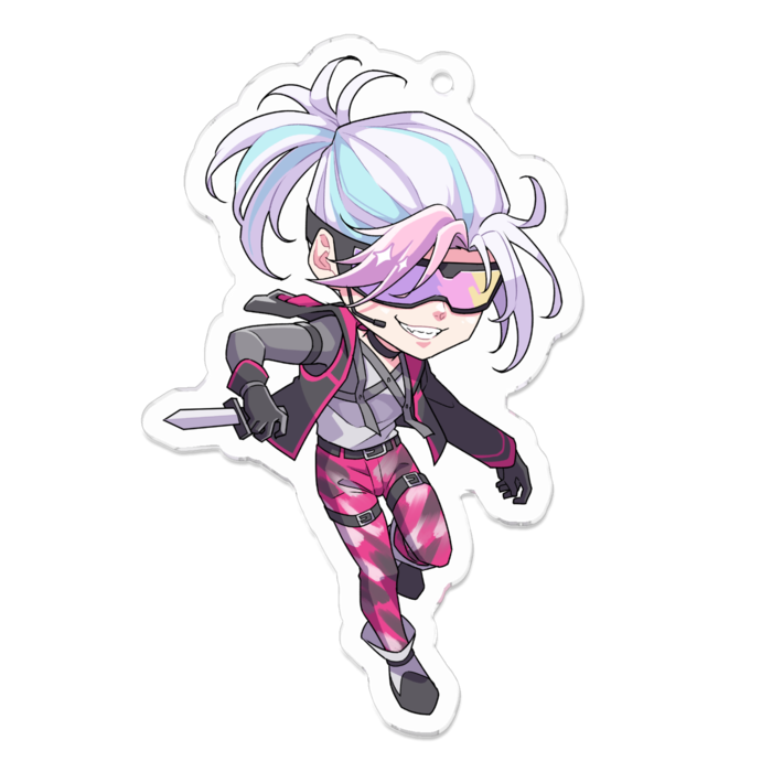 アクリルキーホルダー（コーティング） - 70 x 70 (mm)