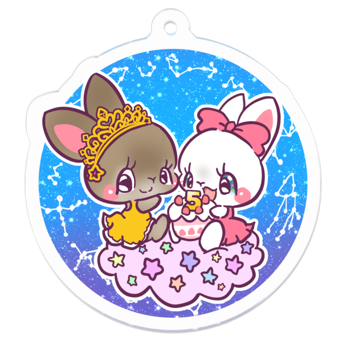 アクリルキーホルダー - 50 x 50 (mm)