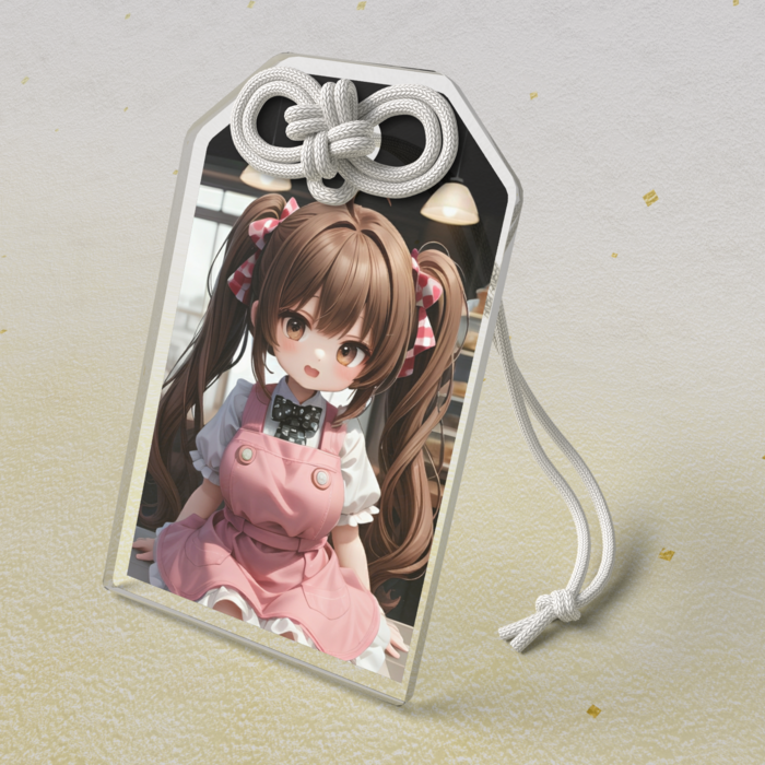 アクリルお守り - 50 × 80mm　　クリア