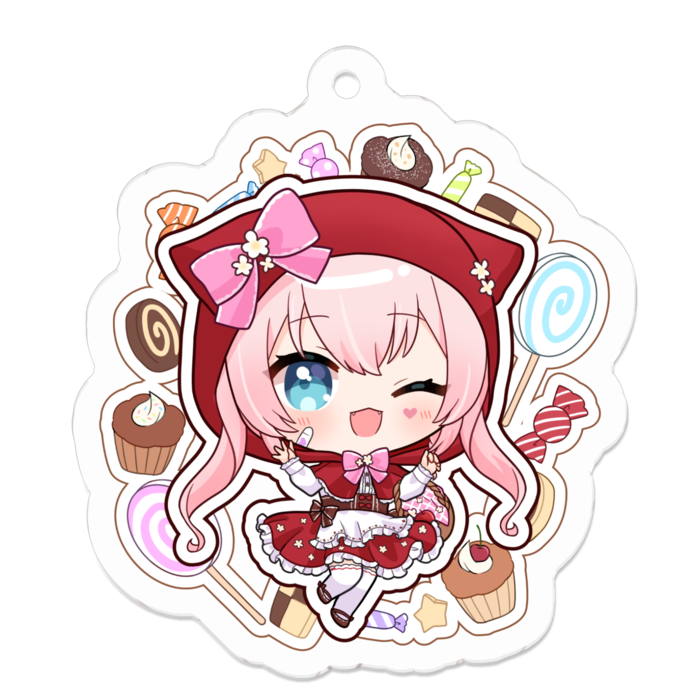 アクリルキーホルダー - 50 x 50 (mm)