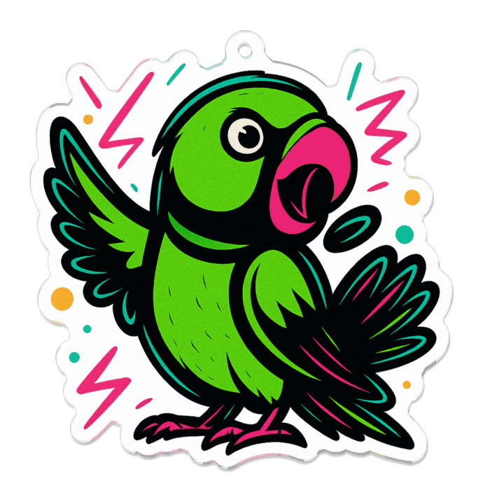 アクリルキーホルダー - 70 x 70 (mm)
