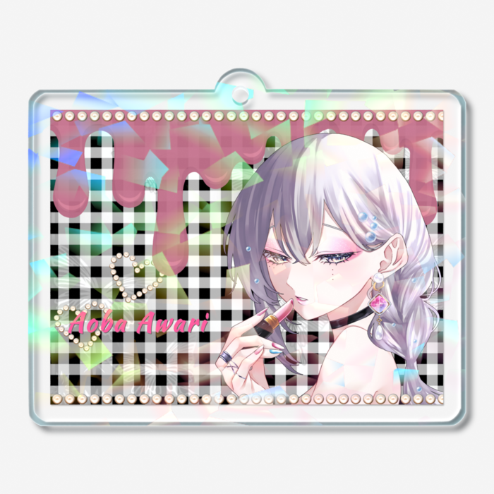 ホログラムアクリルキーホルダー - 50 × 50mm