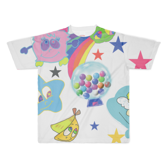 フルグラフィックTシャツ - XL - 正面印刷のみ