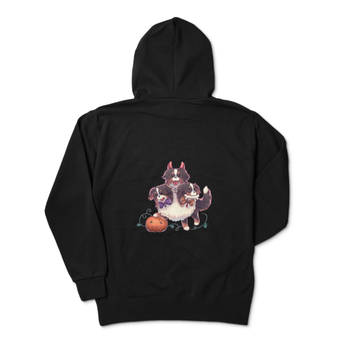 ジップパーカー - XL - ブラック