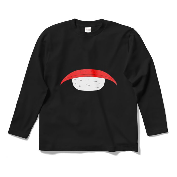 マグロ ロングスリーブTシャツ - S - ブラック