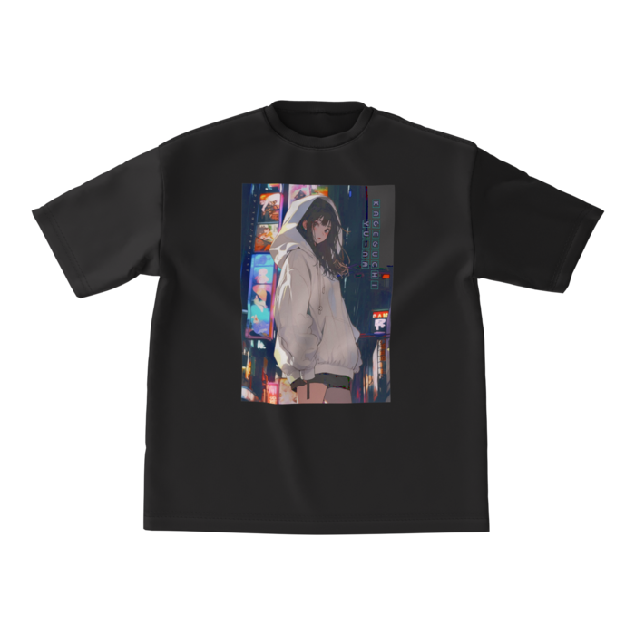 ビッグシルエットTシャツ - M - 正面ゆうな
