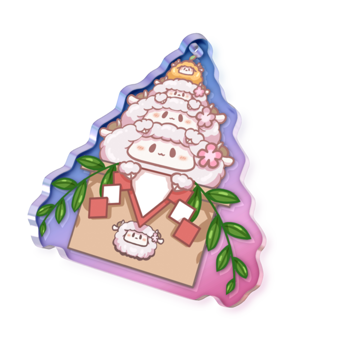 1月けだま - 50 × 50mm