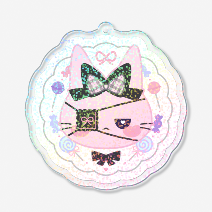 ホログラムアクリルキーホルダー - 70 × 70mm