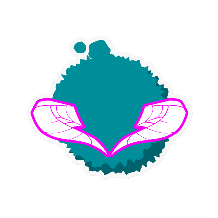 ステッカー - 100 x 100 (mm)(4)：１角R