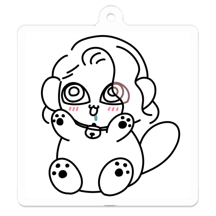 アクリルキーホルダー - 50 x 50 (mm)