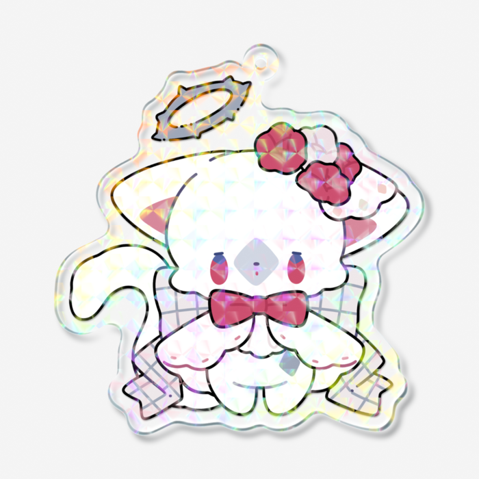ホログラムアクリルキーホルダー - 70 × 70mm