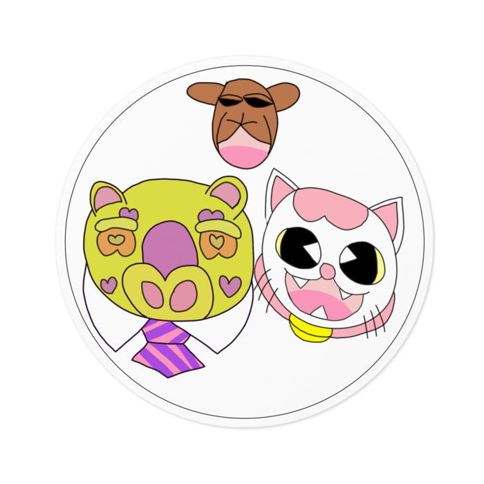 ステッカー - 100 x 100 (mm)