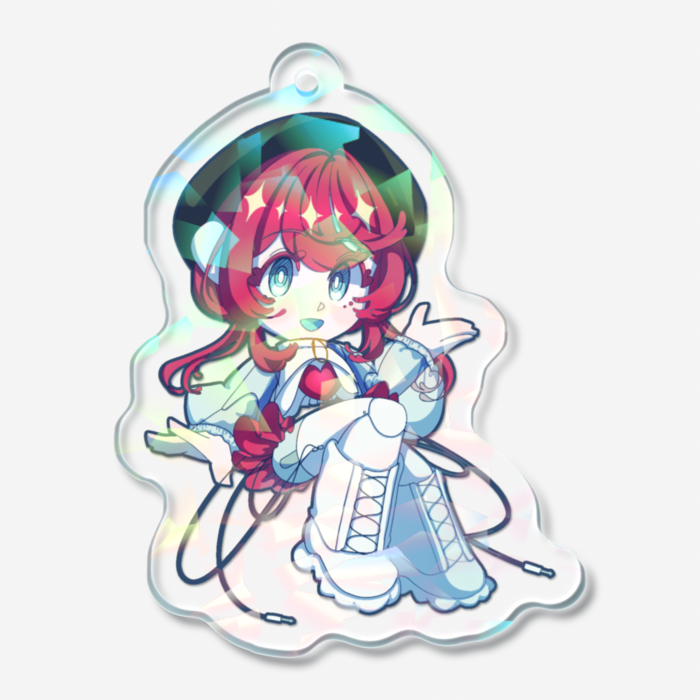 ホログラムアクリルキーホルダー - 50 × 50mm