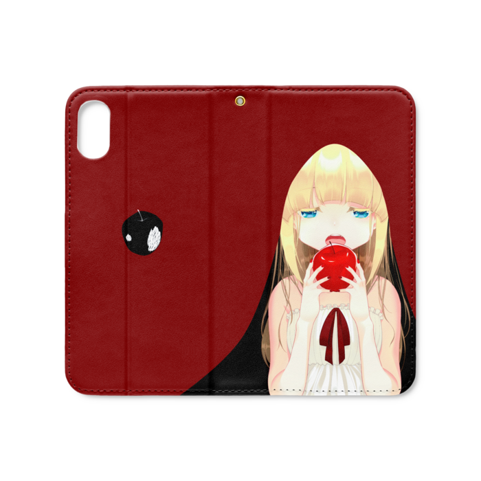 手帳型iPhoneケース(ベルトなし) - iPhone XS / X - ストラップ穴 あり