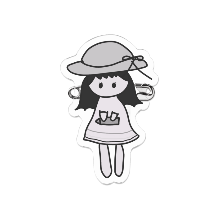 アクリルバッジ - 50 x 50 (mm)