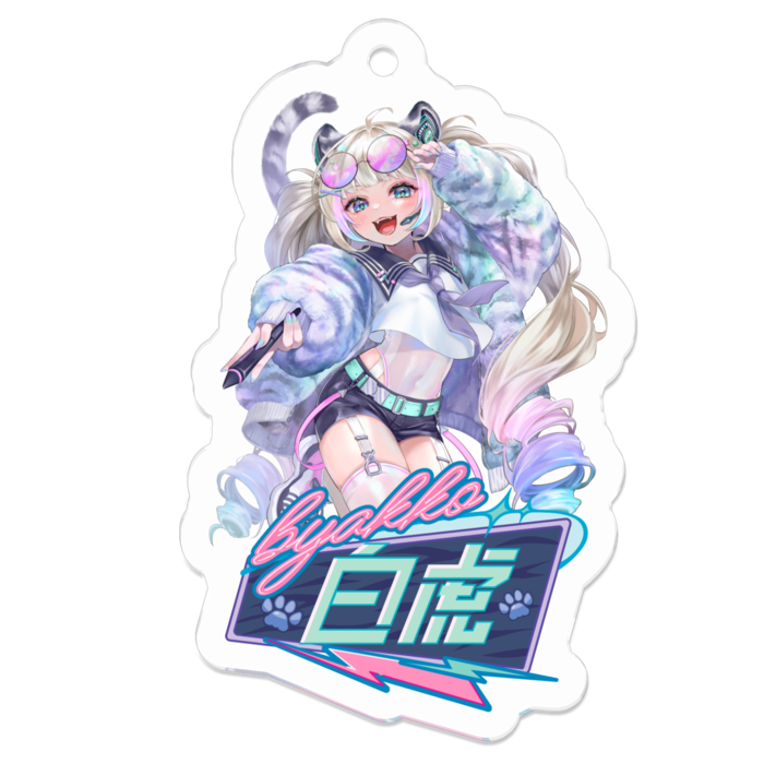 アクリルキーホルダー - 50 x 50 (mm)