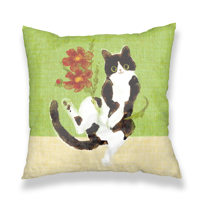 クッションカバー緑 - 450x450(mm)