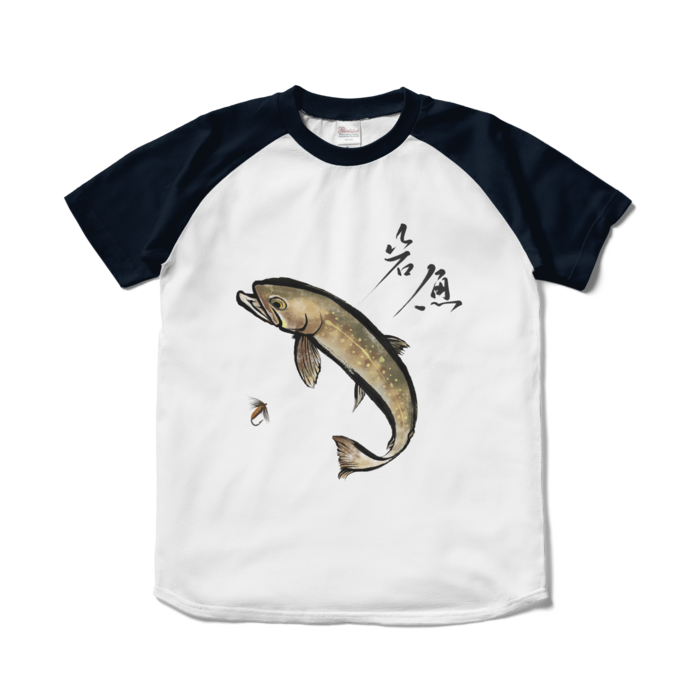 ラグランTシャツ - S - ホワイト×ネイビー