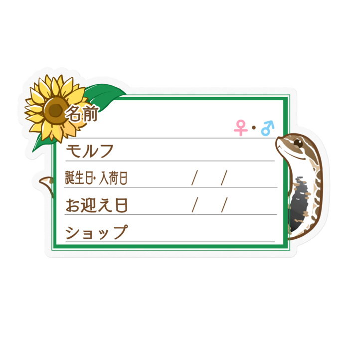 ステッカー - 100 x 100 (mm)(6)