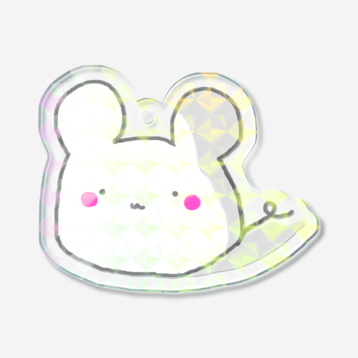ホログラムアクリルキーホルダー - 50 × 50mm