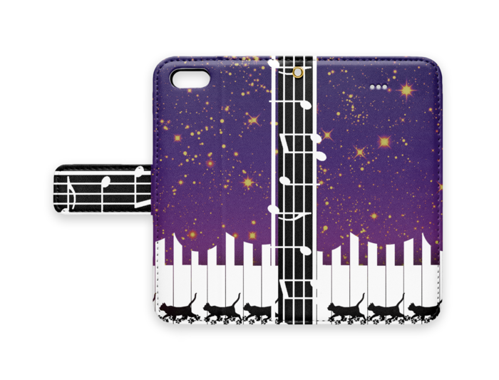 手帳型iPhoneケース - iPhone5 - ストラップ穴 あり