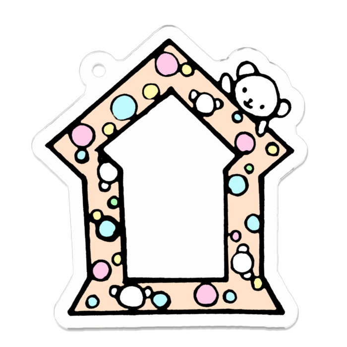 アクリルキーホルダー - 50 x 50 (mm)