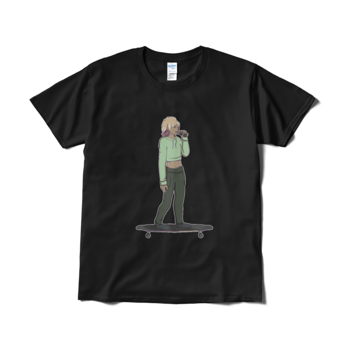 Tシャツ（短納期） - L - ブラック　背景なし