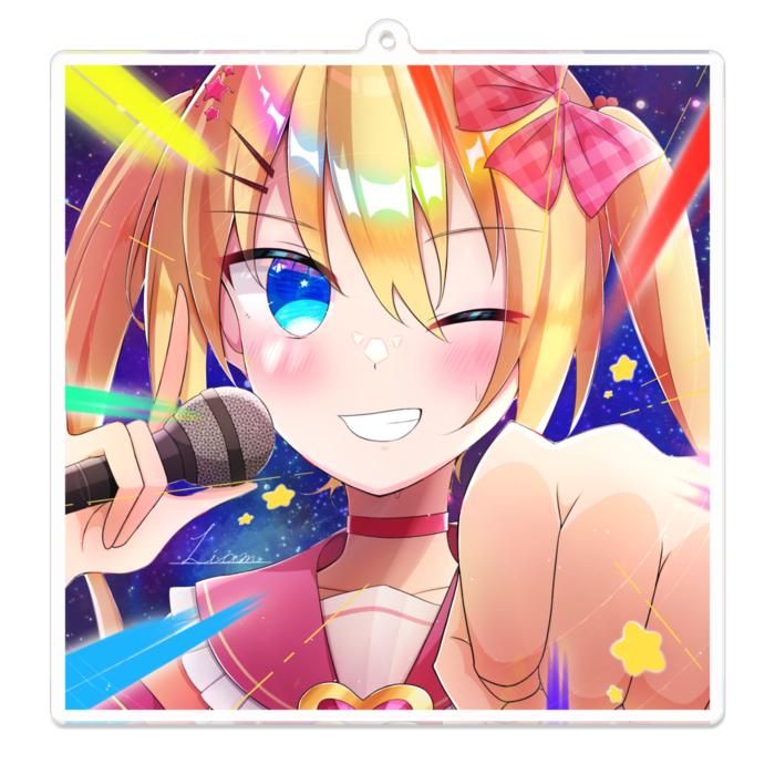 アクリルキーホルダー - 100 x 100 (mm)