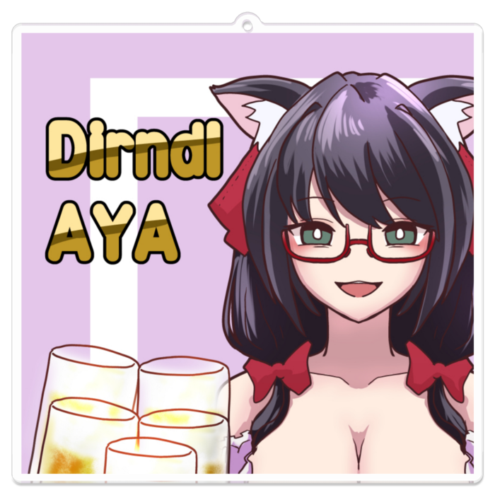 アクリルキーホルダー - 100 x 100 (mm)