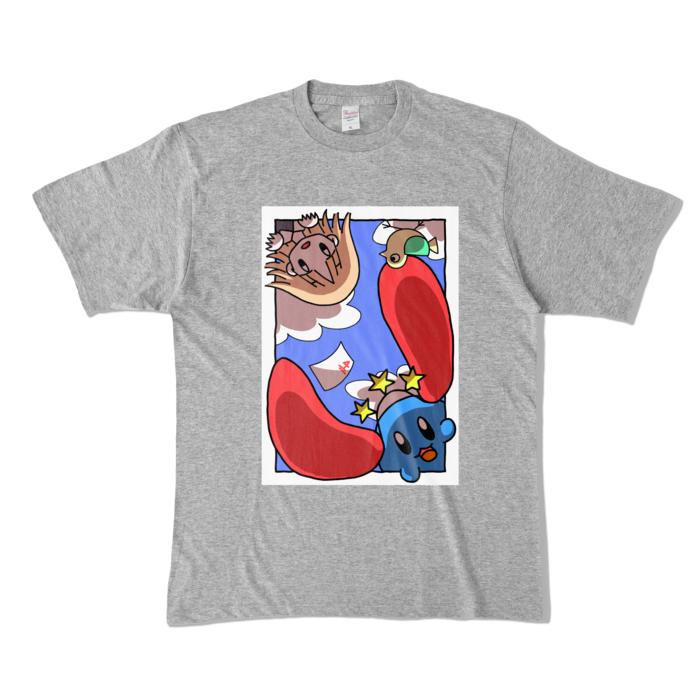 カラーTシャツ - XL - 杢グレー (濃色)