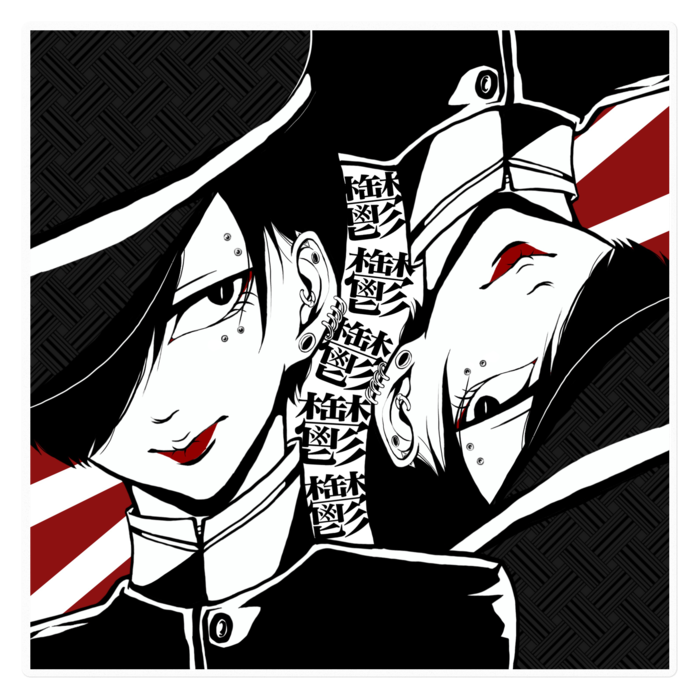 ステッカー(クリア) - 160 x 160 (mm)