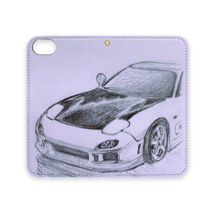 手帳型iPhoneケース（ベルトなし） - iPhone 8 / 7 - ストラップ穴 あり