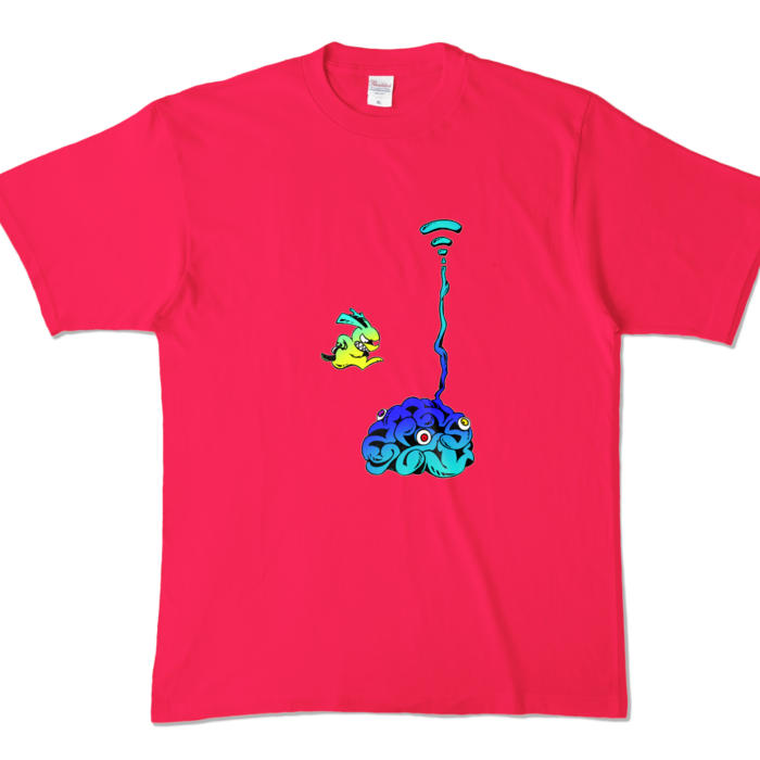 カラーTシャツ - XL - ホットピンク (濃色)(1)