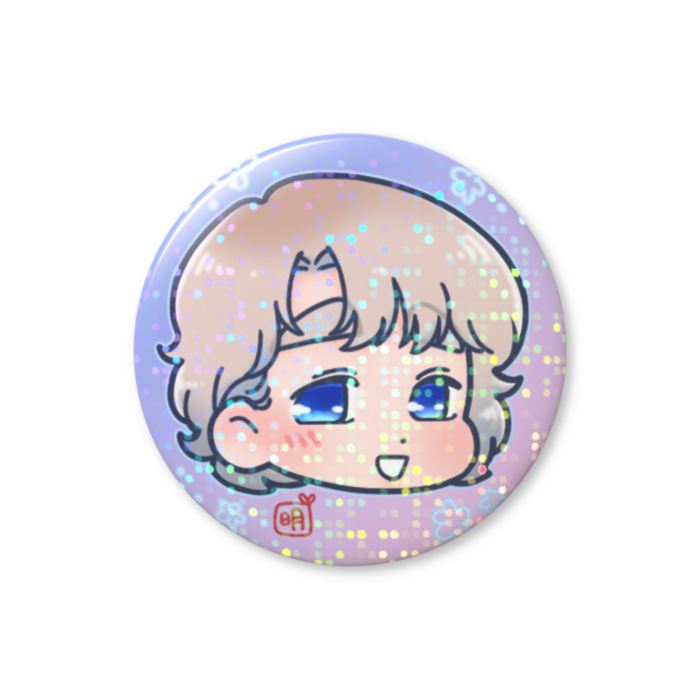 ホログラム缶バッジ　ネイト