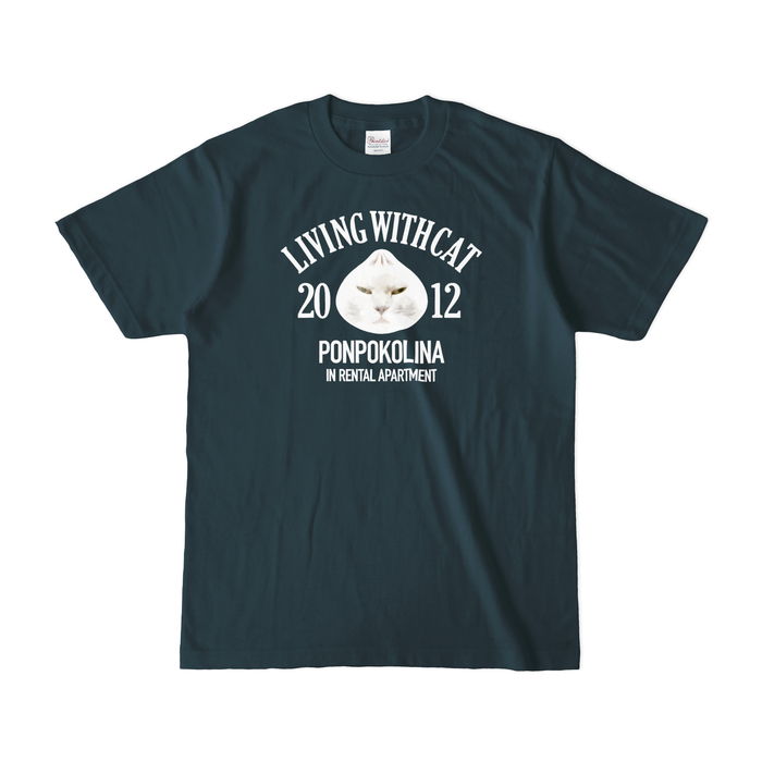 肉まんポンコTシャツ 半袖(デニム)メンズS