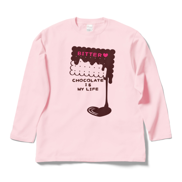 ロングスリーブTシャツ - L - ライトピンク