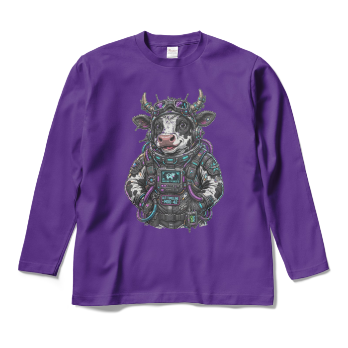 ロングスリーブTシャツ - M - パープル