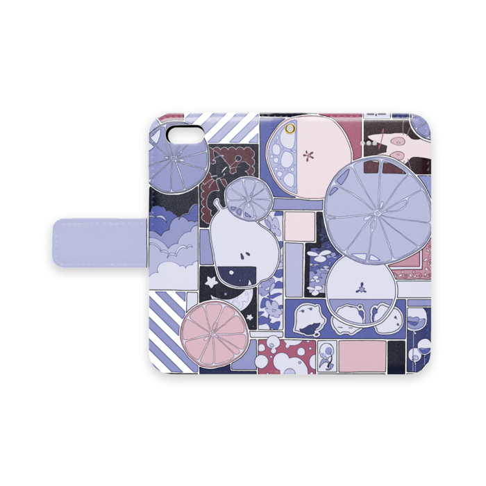 手帳型iPhoneケース - iPhone 5 / 5s / SE - ストラップ穴 あり