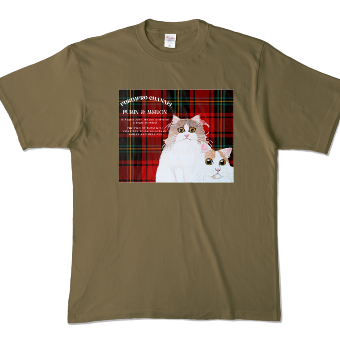 カラーTシャツ - XL - オリーブ (濃色)