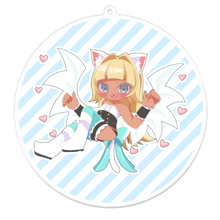 アクリルキーホルダー（コーティング） - 100 x 100 (mm)