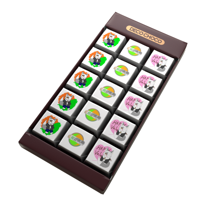 DECOチョコ - 列ごとにデザイン