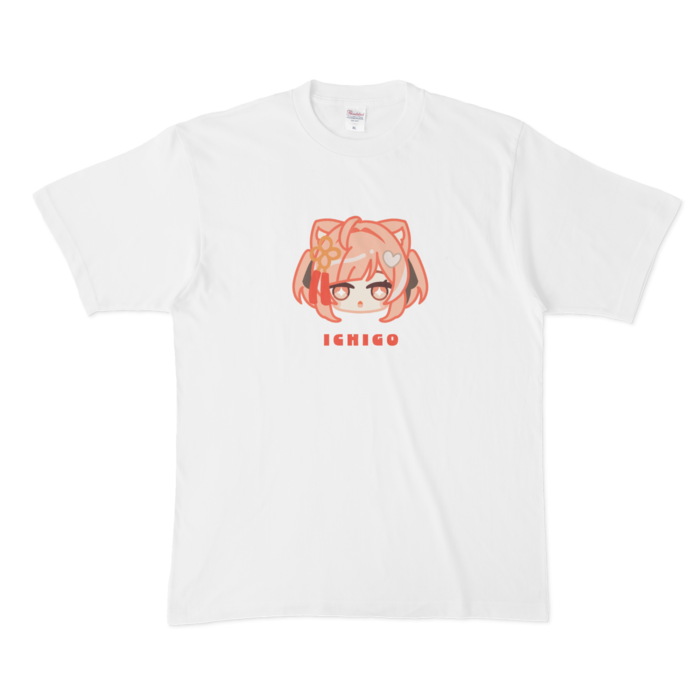 Tシャツ - XL - 白【イチゴ②】