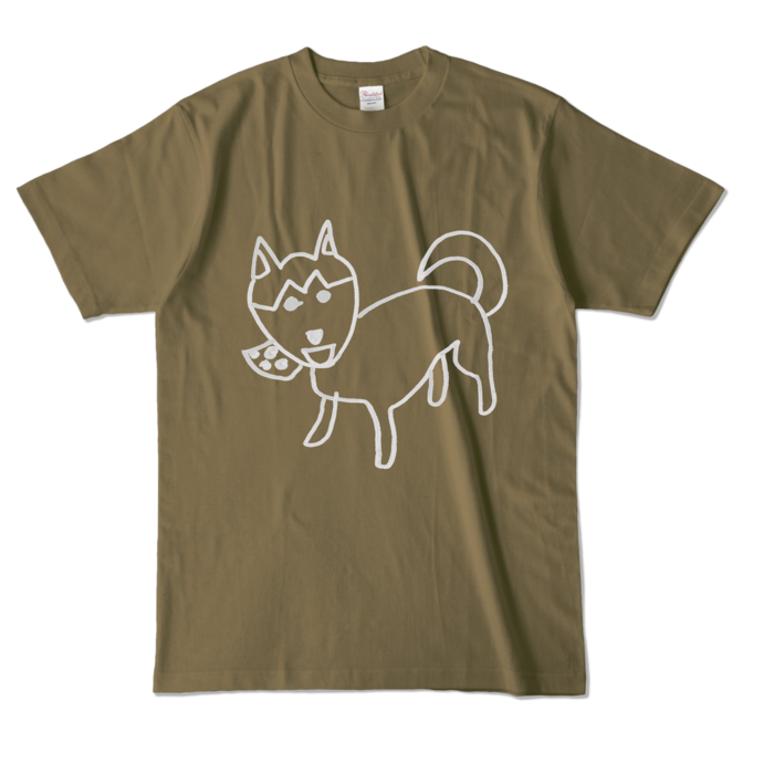 カラーTシャツ - L - オリーブ (濃色)