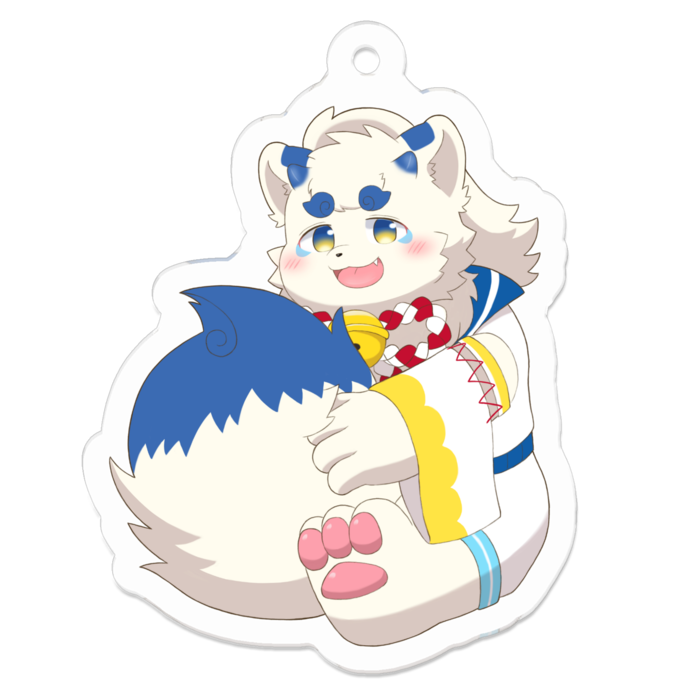 アクリルキーホルダー（コーティング） - 50 x 50 (mm)