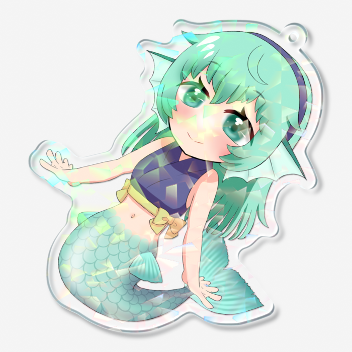 ホログラムアクリルキーホルダー - 70 × 70mm