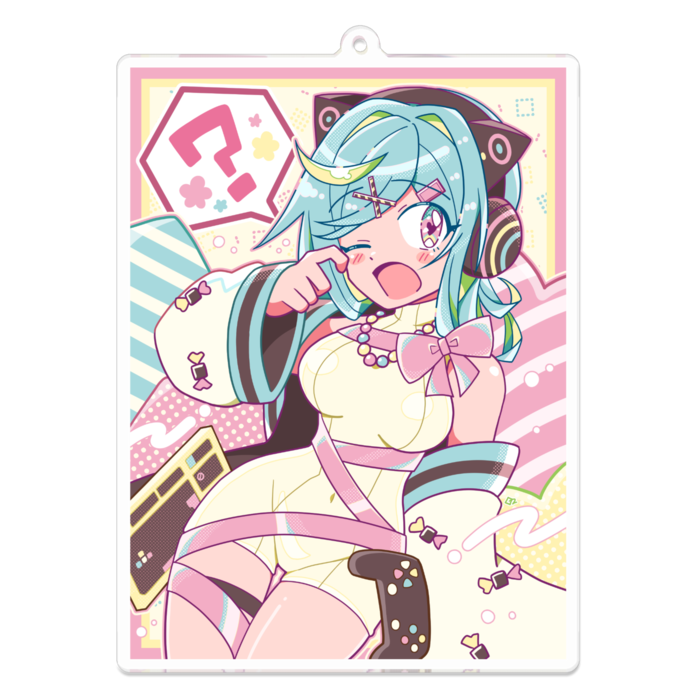 アクリルキーホルダー - 100 x 100 (mm)
