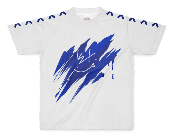 フルグラフィックTシャツ - M - 青