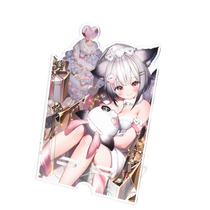 アクリルスマホスタンド - 100x160mm(ケーブル穴あり)